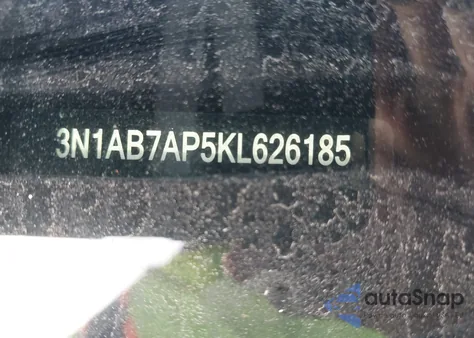 2019 Nissan Sentra S из США, поврежденный, VIN 3N1AB7AP5KL626185